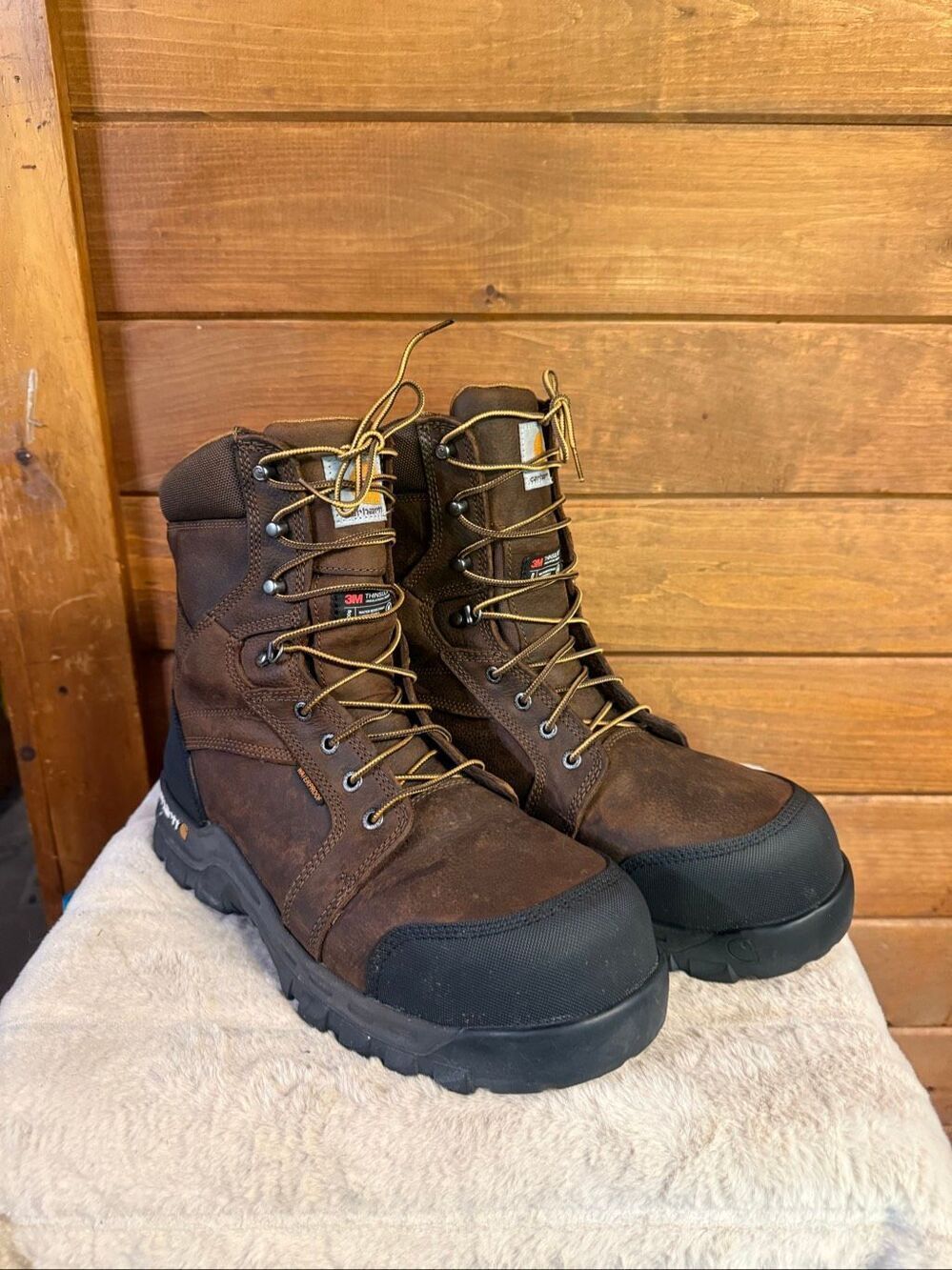 Carhartt 8” Rugged Flex 400G Insulated Composite Toe Work Boot Size 12 Wide